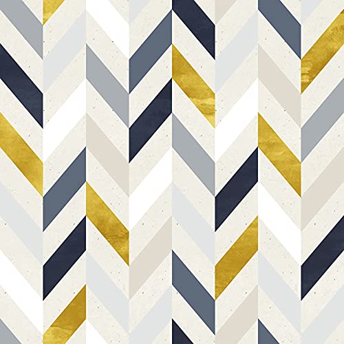 Muralo papiers peints lignes blanches pour masquer défauts mur meuble - 3