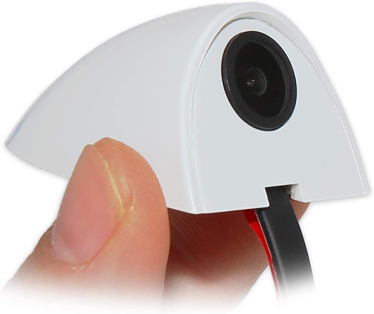 EWAY Car Door Blind Spot Side View Camera Side Mount Backup Camera Truck 5th Wheel Camper Trailer RV Auto Safety Tape Mount White S