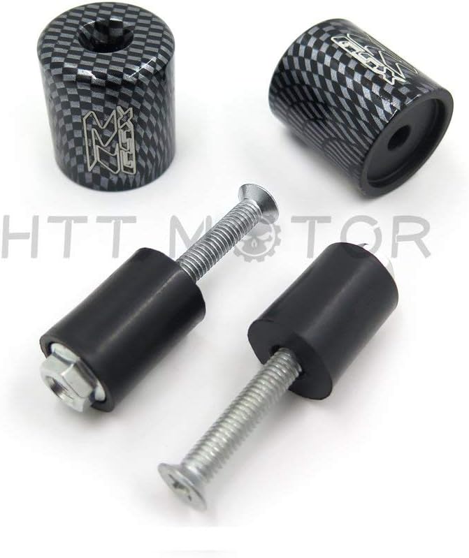 XKMT-Compatible With Gsxr 600 750 1000 1300 Hayabusa Katana Sv650S Tl1000S Bandit Carbon Bar Ends [B00YWBV0ES]