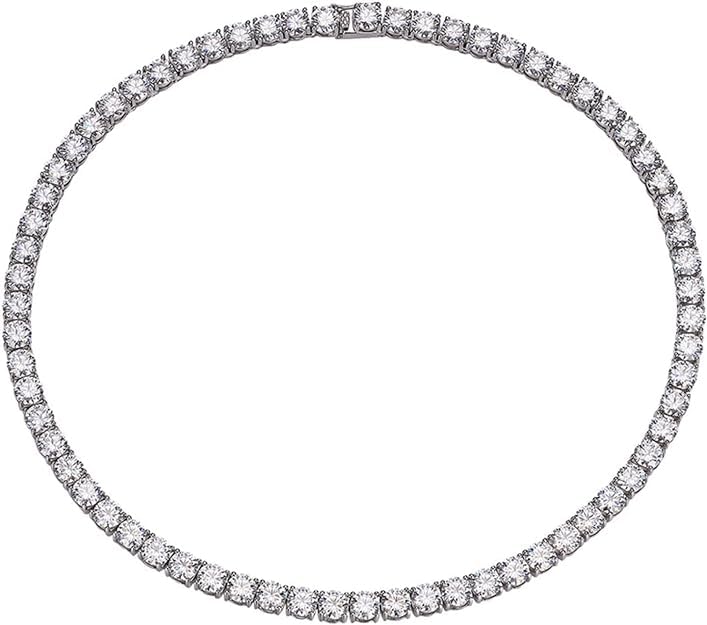Chaîne moissanite collier de tennis homme femme un cadeau d'anniversaire inoubliable