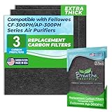 3 Pack Replacement Carbon Filter for AP-300PH Air Purifier by FELLOWES
