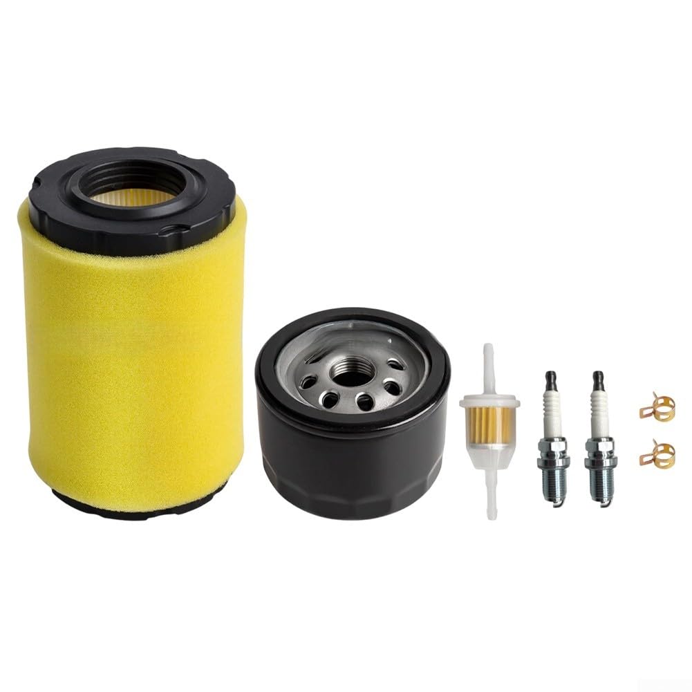 Luftfilter und Ölwechsel-Kit für YTA18542 YTA22V46 D100 Rasentraktor ersetzt 796031 591334 492932 Wartungsteile schwarz gelb