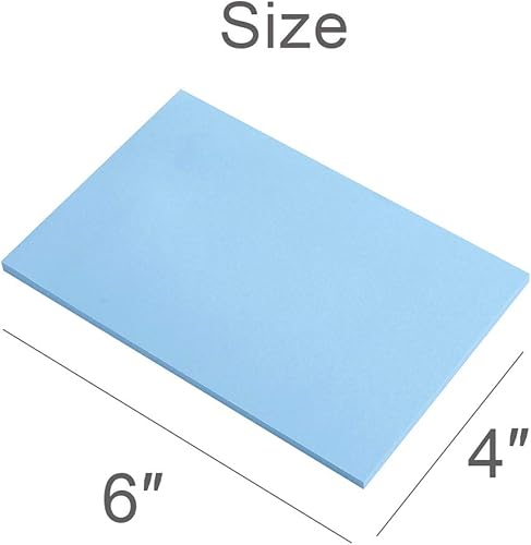 Miniatura 2 de Vanpad Notas adhesivas de 4 x 6 pulgadas para postes, súper adhesivas, adhesivos fuertes, 6 blocs por paquete, 45 hojasbloc