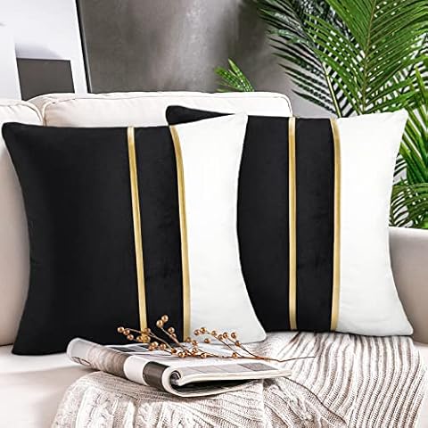 Hanrunsi Housse de Coussin Velours 50x50cm Cover