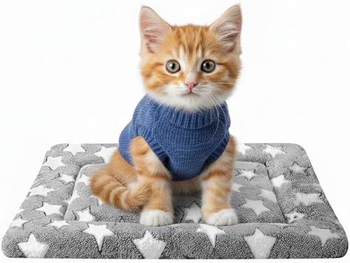 Miniatura 28 de Tapete de Cama para Perro, Reversible y Ultra Suave, Almohadilla de Perrera - Lavable a Máquina, Cama para Mascotas para Perros y Gatos - Forro de