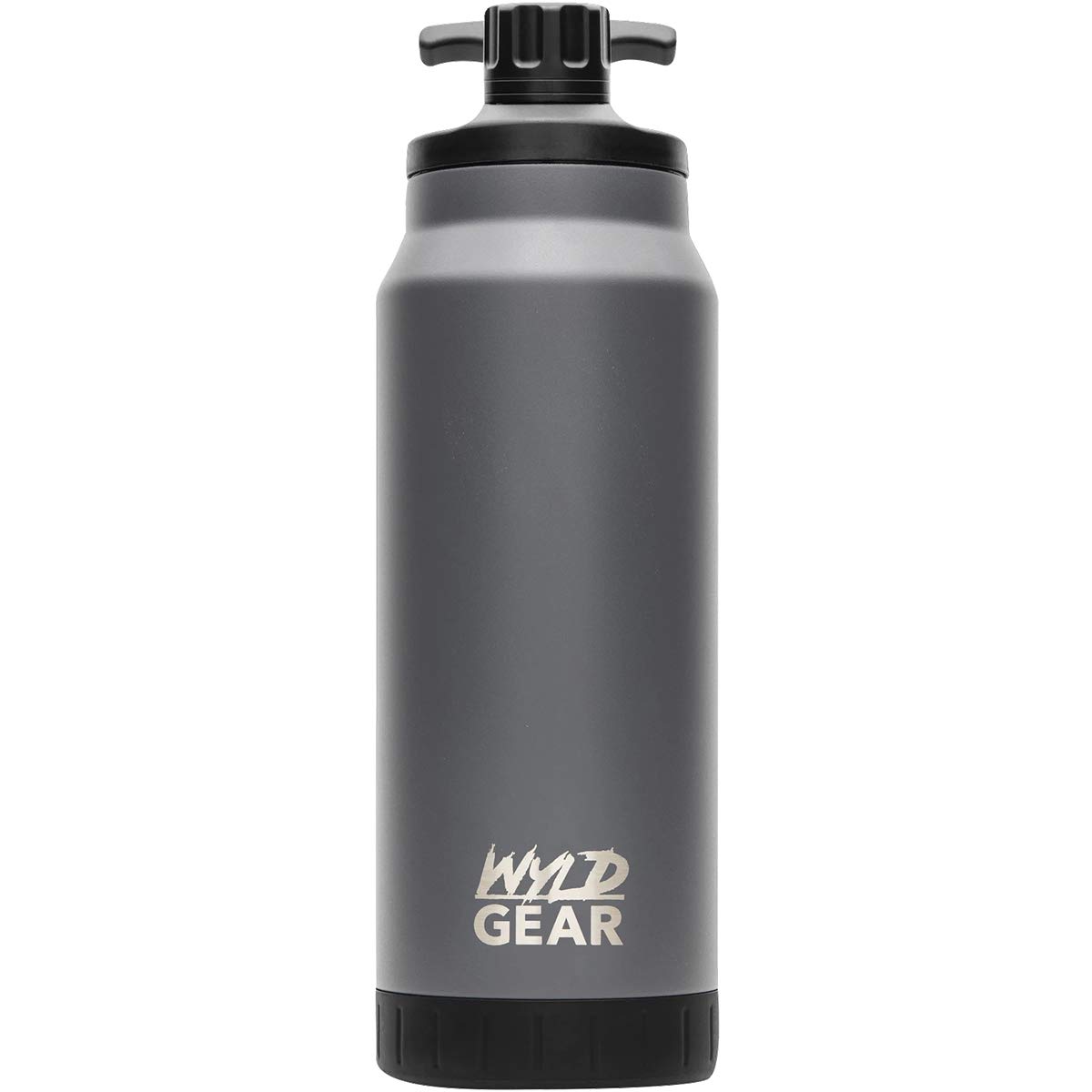 WYLD GEAR Mag Series - Stainless Steel Water Bottle with Magnetic Cap - 34oz Gray