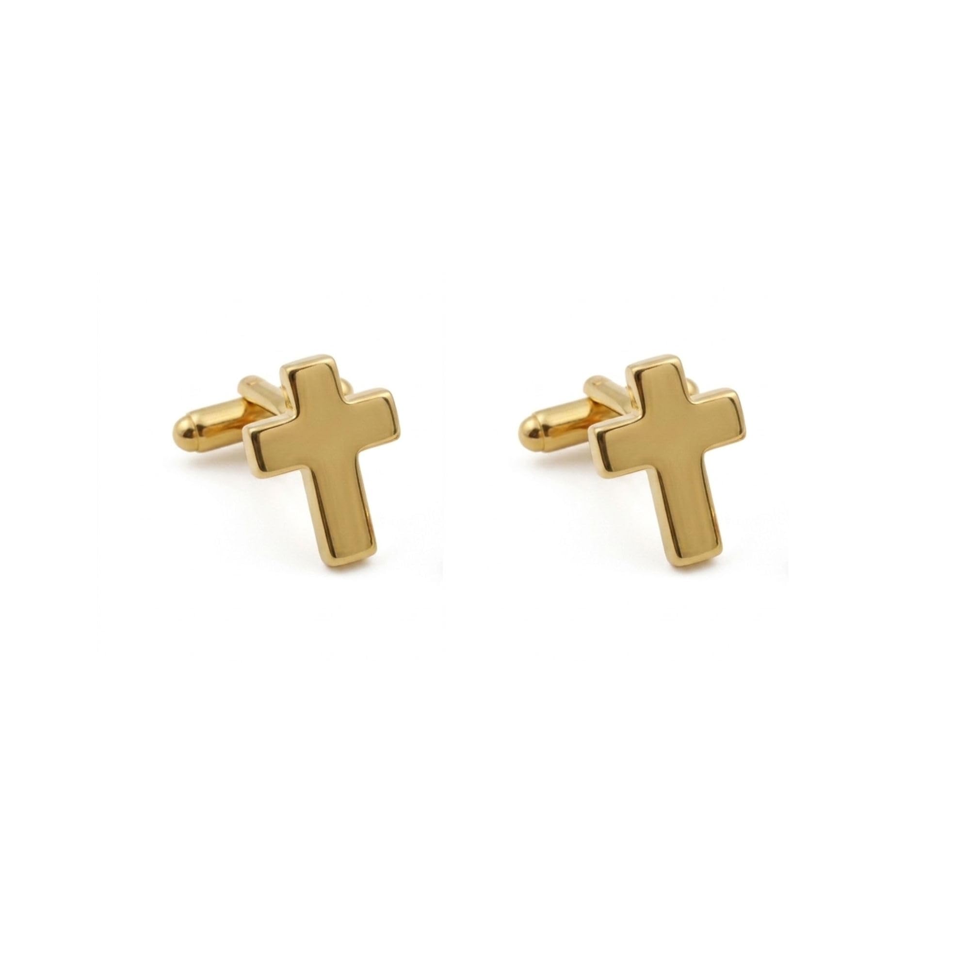 moskai Cross Cufflinks for Men Gold Christian Cufflinks Luxury Designer Cufflinks Formal Shirt Accessories Wedding Cuff links for Groom Stylish Engraved Look Cuff links Gift for Men Husband Boyfriend christian accessories for men-picture-37