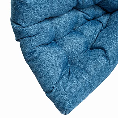 Square Moon 4 Pack Chair Cushions, Seat Cushions, Chair Pads, Chair Mat For Indoor, Outdoor Dining Chairs, Kitchen Chairs, Dining Room Chairs (16" × 16" × 4 Pack, Blue) #TOP5