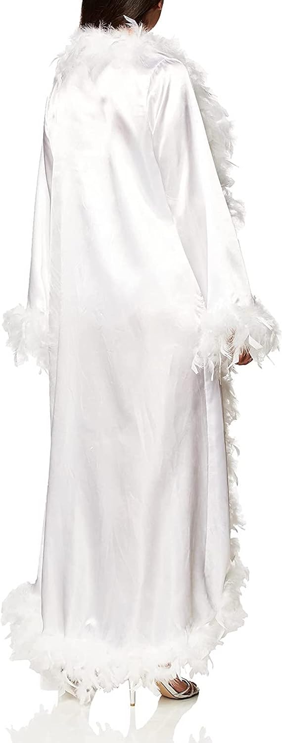 Forum Novelties Womens Vintage Hollywood Marabou Robe