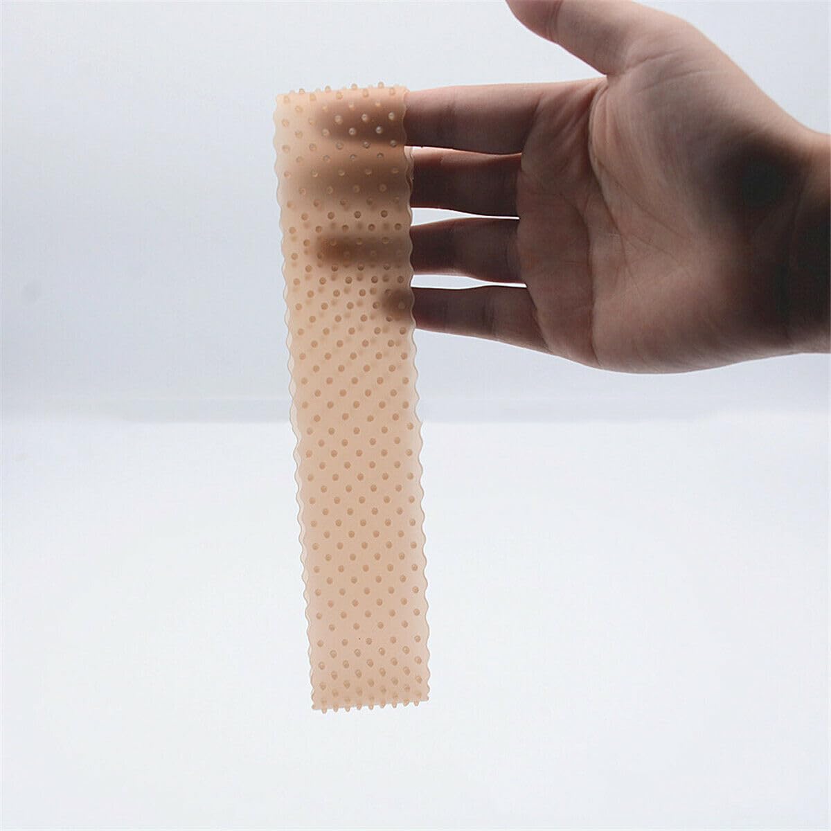 Michear 2 Pcs Wig Grip Band Non-Slip Silicone Wig Headband Elastic Wig Hairband Adjustable Wig Band Waterproof Sweatproof for Women Men Wig Seamless Head Band (Light brown) - Image 3