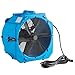Glownary Industrial Axial Fan, 2-Speed, 4000 CFM, 1/2 HP, GFCI Outlets, Blue