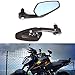 7/8"22mm Specchietti laterali neri per moto Bar End Manubrio Specchietti retrovisori laterali per scooter Cruiser Sport Bike Chopper