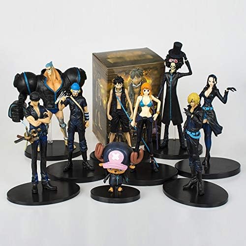 Amazon Home Decoration 面白い アニメ1ピースルフィゾロ三寺ナミブルック海賊船のアクションフィギュア像像像子供子供の贈り物 Color 9pcs Figures 置物 オブジェ オンライン通販