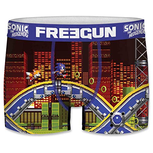 FREEGUN Boxer Sonic The Hedgehog Talla S, Unitario T142-1, Hombre
