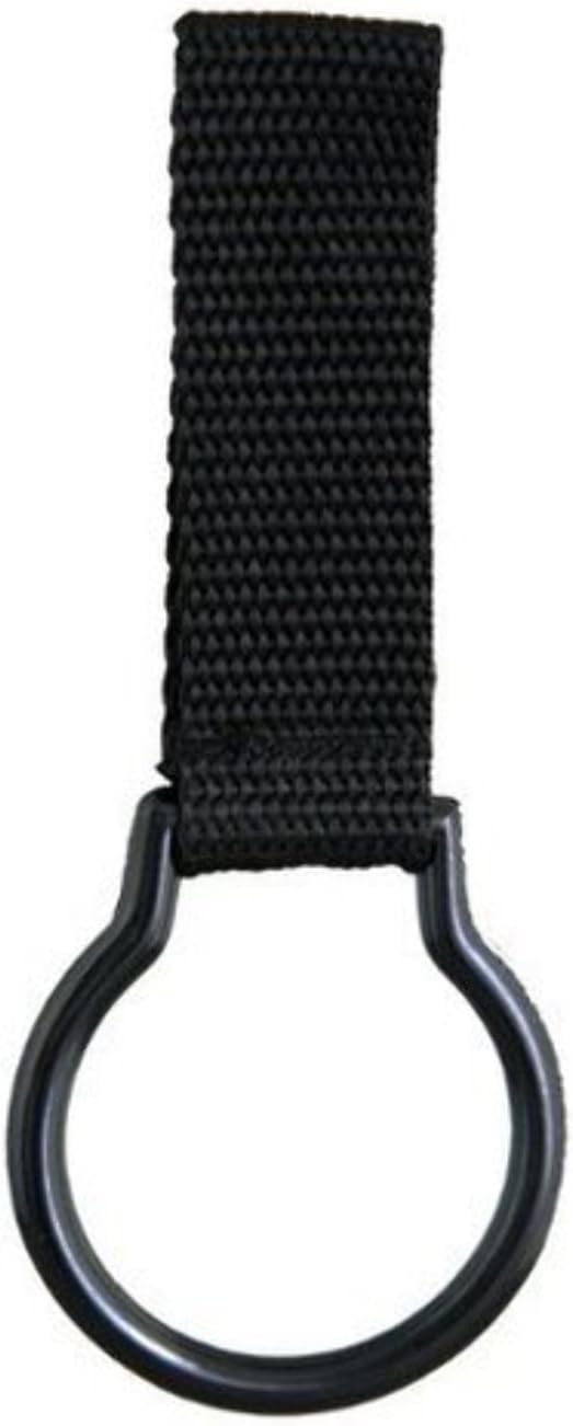 Police Nylon Flashlight Ring Holder for Duty Belt, Slide-ON Style