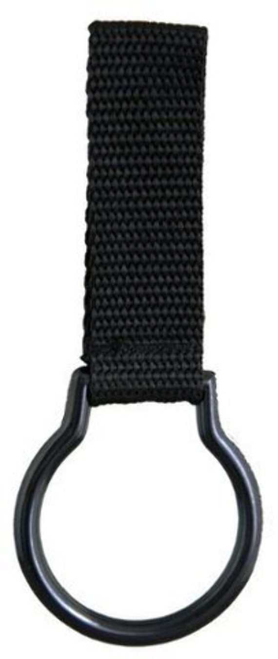 Police Nylon Flashlight Ring Holder for Duty Belt, Slide-ON Style