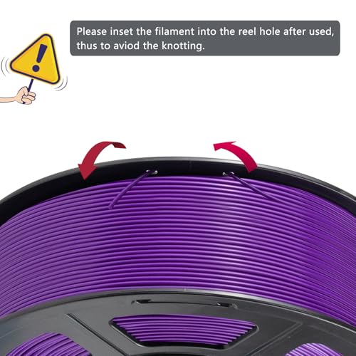 Image of iSANMATE ASA Filament 1.75mm Purple 1KG, UV & Weather Resistant 3D Printer Filament Perfect for Outdoor Functional Parts, Dimensional Accuracy + /- 0.02mm, 1kg Spool (2.2lbs)