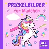 Prickelbilder für Mädchen Ab 4 Jahren: Prickelblock für Kinder mit 50 Prickelvorlagen zum Ausmalen, Prickeln, Ausschneiden und Basteln | Bastelbuch ab ... Meerjungfrauen, Feen und vieles Mehr - Theo Hoffmann 