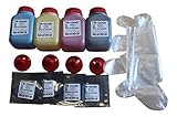 Simplyitem 4 Toner Refills + Chips for Konica Minolta MagiColor 1600W 1650EN 1680MF 1690MF
