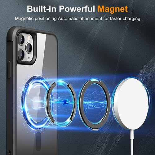 Image of Compatible with iPhone 11 Pro Max Case with Stand 6.5 inch,Black