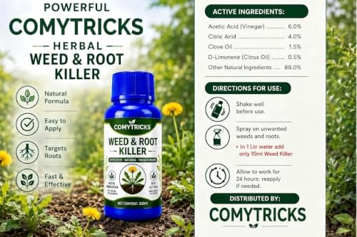 Image of Weed & Root Weed Killer I ALL CLEAR I 50ML Ready to Use | Fast-Acting Deep Penetrating Formula | Removes Weeds from Root | Garden, Lawn, Driveway & Pathway Weed Remover Spray (PACK OF 1)