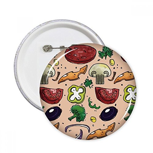 Pins badge pizza ronde XL pour décorer votre sac à dos de cours