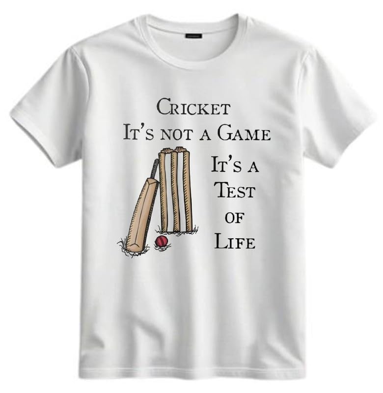 Players Printed T Shirt | Cricket Graphic Tee | Regular Fit Wear | Cricket Player Printed T-Shirt | Sports Poly Cotton Regular Fit Tee for Boys & Girls | Baby | Infants and Kids-picture-20