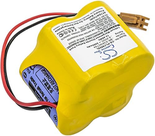 Lithium Backup PLC BR-2/3AGCT4A Battery for Robot Controllers, 18-T Series, Alpha iSV CNC System Amplifier Replacement for P/N A98L00310025, A98L-0031-0025, BR2/3AGCT4A Y