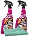 Meguiar's Hot Rims Wheel & Tire Cleaner (24 oz.) Bundle with Microfiber Cloth (3 Items)