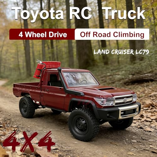 Image of YUCT MN82 1 /12 Toyota LC79 4x4 RC Crawler Pickup Truck for Adults | 2.4GHz remote,1200mAh Battery,RTR，4WD,With Decoration Parts
