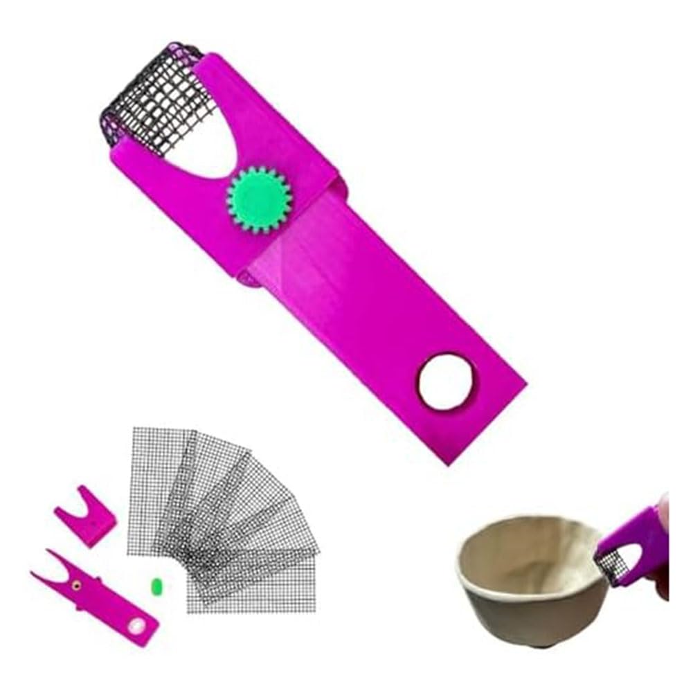 Littimoon Small Sanding Harp, Small Surform Pottery Tool, for Sculpting, Sanding Block for Crafts, Pottery Tools for Smooth Down A