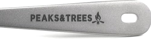 Miniatura 3 de PEAKS&TREES Cuchillo Tenedor de Titanio Cuchara Tenedor Cuchillo Spork Durable & Ligero Utensilios de Camping Hecho en Japón (Cuchara)