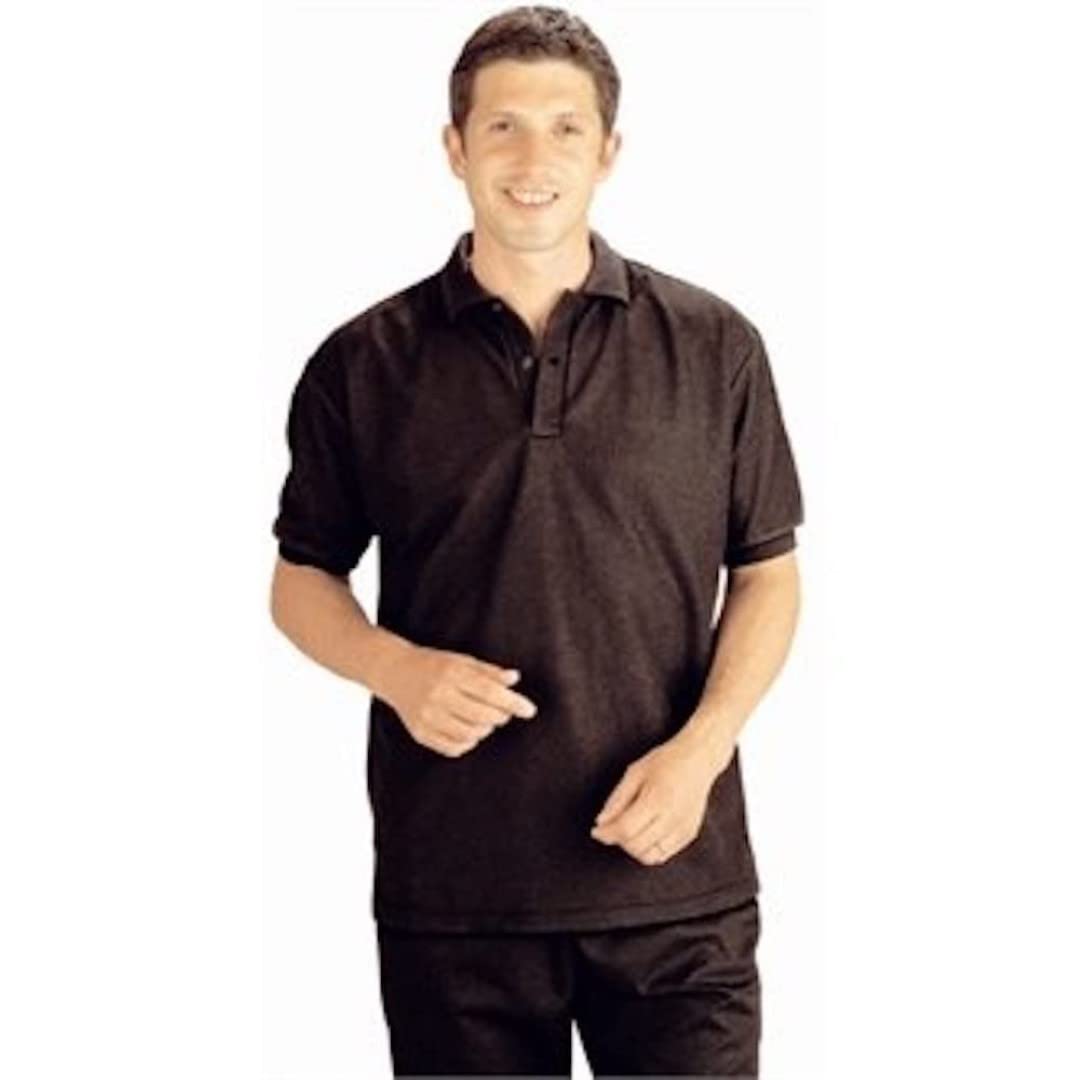 Stalwart A735-L Polo Shirt, Black, Large