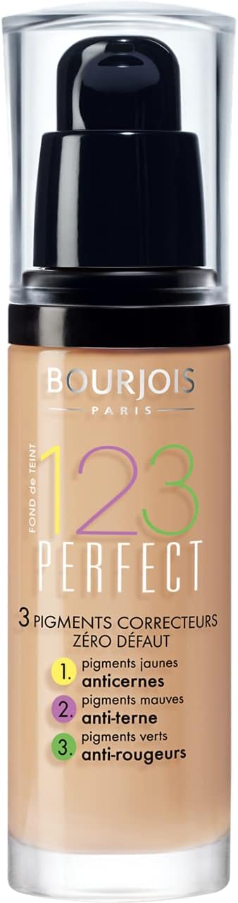 123 Perfect Medium Coverage Liquid Foundation 53 Light Beige, 30ml, 363532
