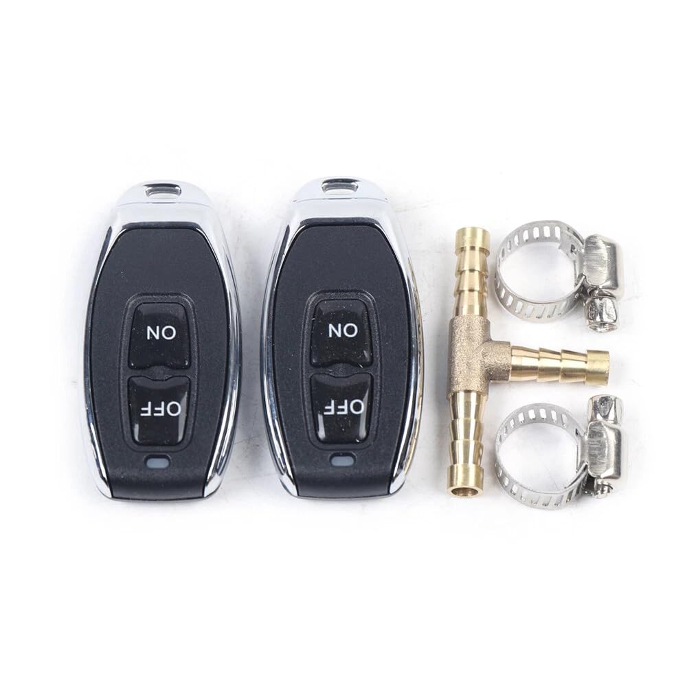 Valvola di Scarico Elettrico 63 mm, Valvola di Scarico Elettrico In Acciaio Inox Valvola Kit, Kit di Scarico Cambio 200 °C/392 °F, Tubo di Scarico 2,5 Pollici