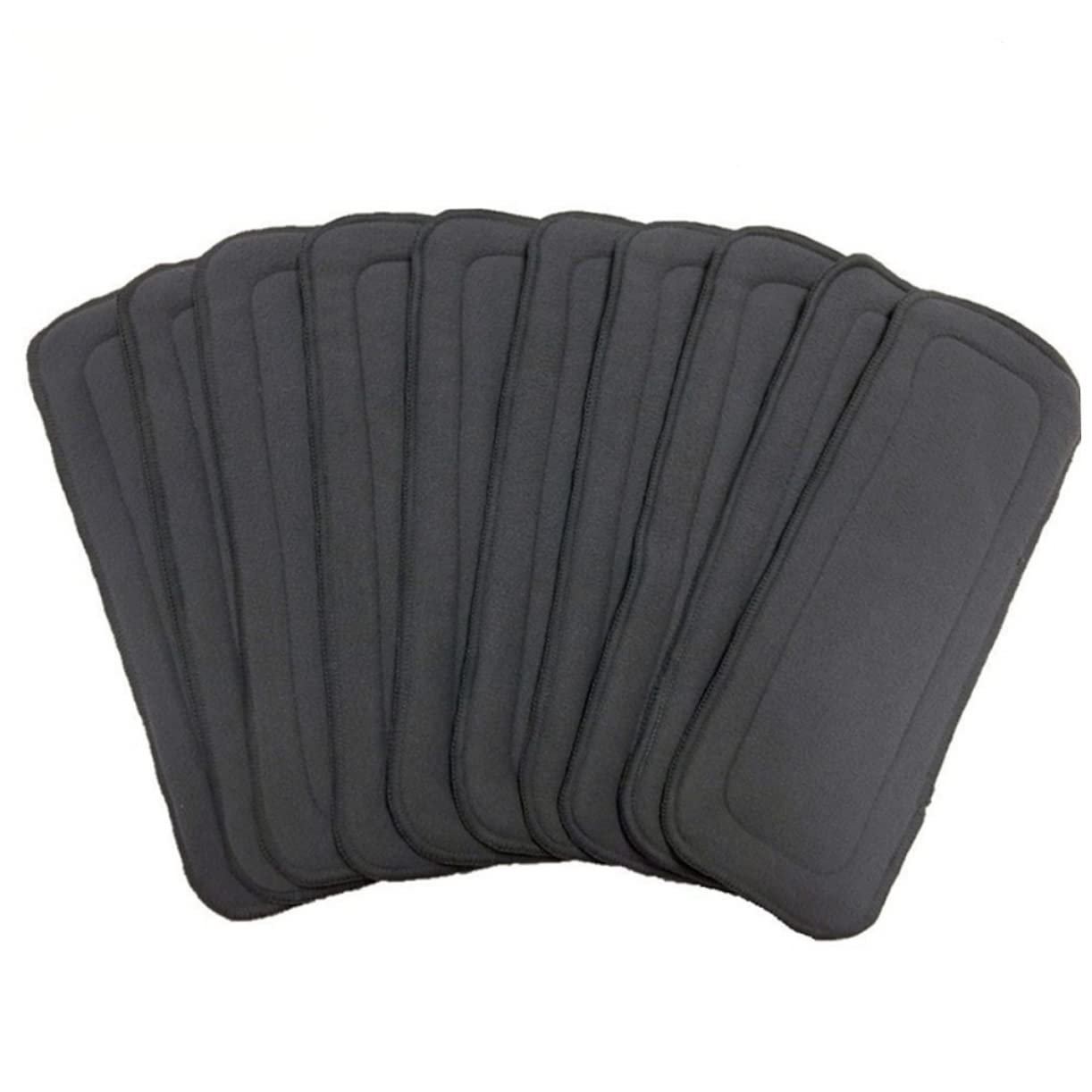 Yardwe 10 Piezas Pañales Reutilizables Lavables de Fibra Bambú Nano Pañales para Forros de Cubiertas para Uso Diario Casa