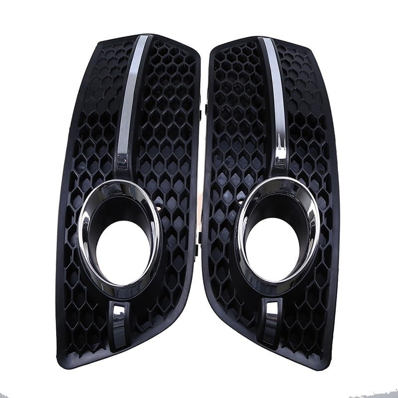 2 Pezzi Griglia Fendinebbia per Auto per Audi Q5 8R MK1 Pre-facelift 2008 2009 2010 2011 2012, Griglie Fendinebbia per Paraurti Anteriore Inferiore Auto Copertura del Telaio del Fendinebbia Auto