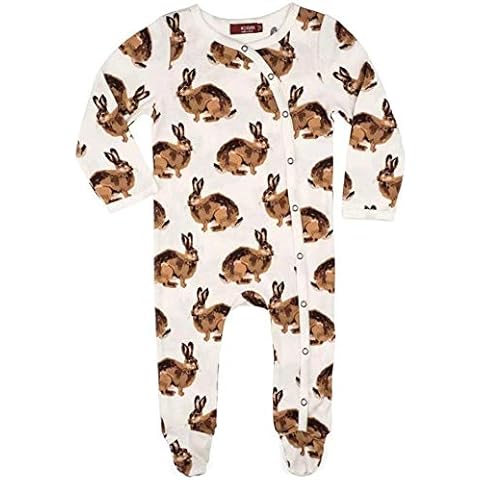 Milkbarn Snap Footed Romper (Bunny 6-9M) Cover