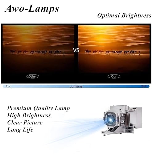 Awo Original P-Vip240W Lamp Bulb For 5J.jee05.001 With Housing For Benq Ht2050 Ht2050A Ht2150St Ht3050 W1110 W1120 W1210St W2000 W2000+ Replacement Lamp #TOP3