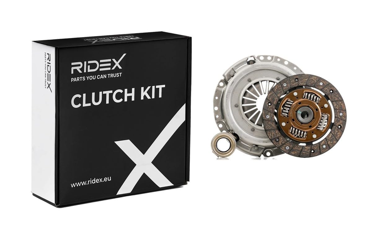 RIDEX 479C0112 Kit de embrague con cojinete de desembrague con plato de embrague Compatible con SUZUKI SWIFT III MZ, EZ