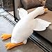 47-B Big White Gans Plüsch Spielzeug Geburtstagsgeschenk, Umarmung Kissen Kissen Dekorative Ornamente Weihnachten Tag Geschenk (Color : White-A, Size : 190CM)