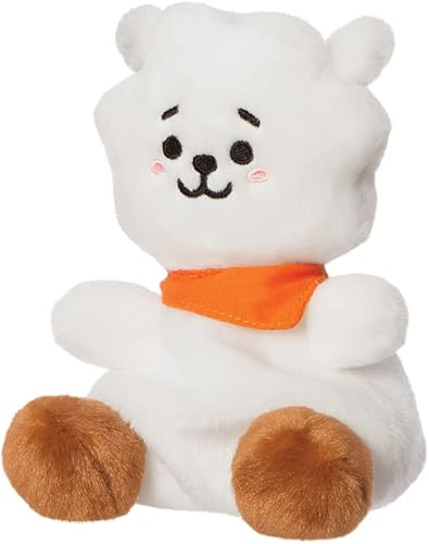 Miniatura 2 de Aurora World- Aurora, 61505, BT21 RJ Palm Pal, 13 cm, Eco-Friendly Plush, White, White
