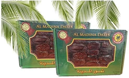 Al Madina Dates - Pack of 2-2LBS/907g - تمور المدينة الفاخرة