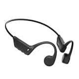 2025 New Bluetooth 6.0 Bone Conduction Headphones, Open-Ear Design, Sweatproof & Waterproof, HD Stereo Sound, 10Hrs Playtime, Lightweight for Running,Office,Daily Life(Black)