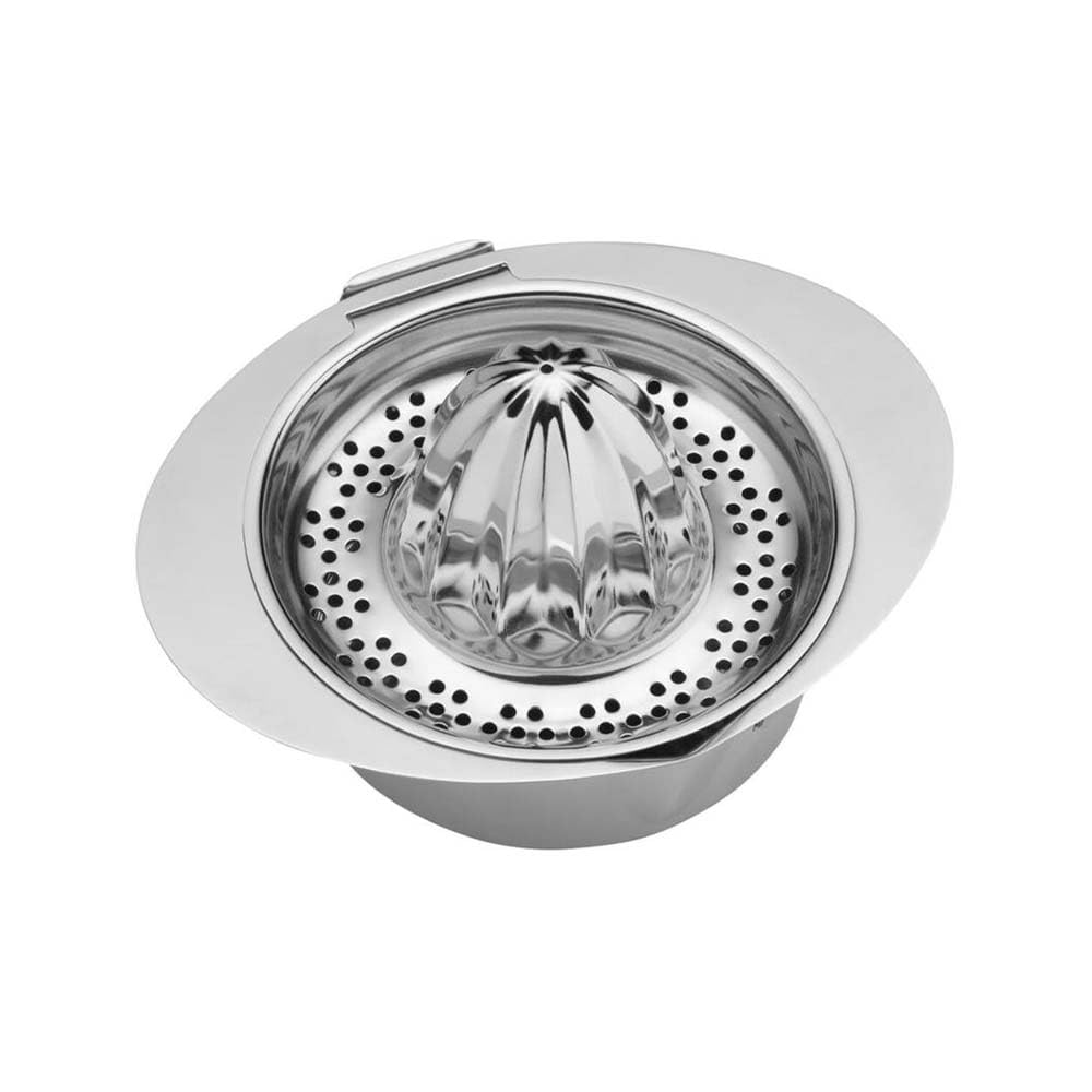 WMF Gourmet Zitronenpresse Edelstahl 13cm, Zitruspresse manuell, Saftpresse, Limettenpresse, Cromargan Edelstahl mattiert, für Zitronen, Limetten, Apfelsinnen, Orange, Grapfruit