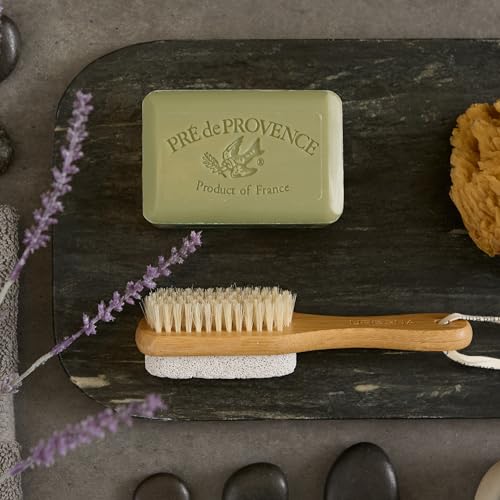 Image of Pre de Provence Artisanal Soap Bar, Natural French Skincare, Enriched with Organic Shea Butter, Quad Milled for Rich, Smooth & Moisturizing Lather, Olive Oil & Lavender, 12.3 Ounce