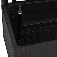 Vista 6 de Cama elevada de jardín con enrejado y sistema de riego automático, antracita, cama de jardín elevada, soporte de maceta elevado con estantes