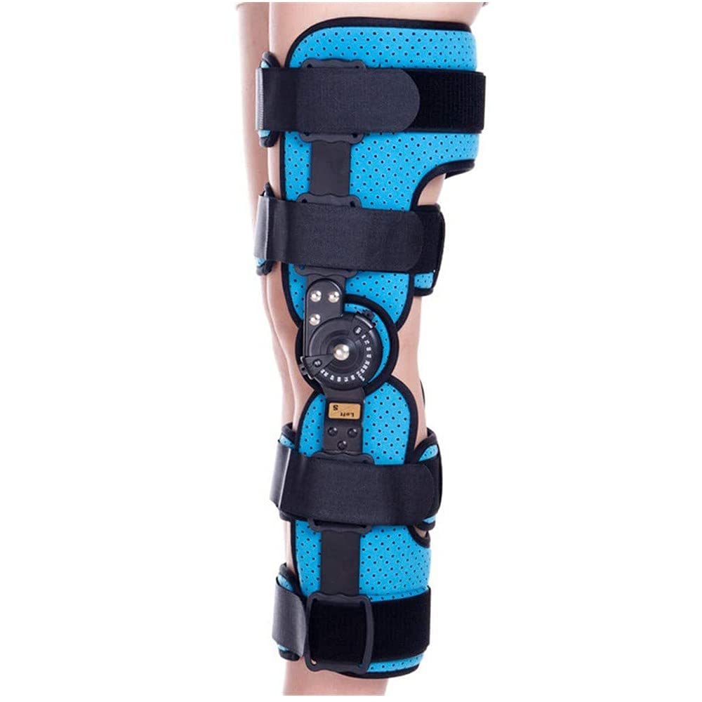 Rodilleras Ortopedicas, Soporte de Articulación de Rodilla Ortesis de Rodilla Regulable con Bisagras para ACL/PCL/Menisco/Ligamento/Lesiones Deportivas, Large