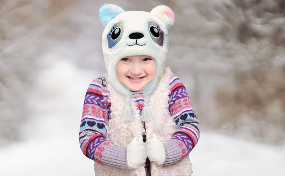 Toddler Winter Hat and Gloves Set for Ages 4-7 or Boys & Girls Winter Hat & Toddler Mittens Ages 2-4 - Image 3