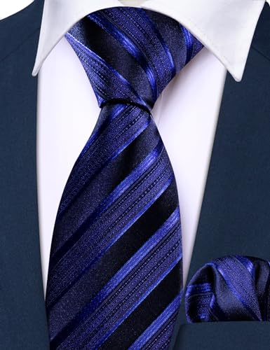 Image of Barry.Wang Boys Ties School Pre-Tied Kids Necktie Handkerchief Clip Set Uniforms Child Ties for 8-14 Years Wedding Party